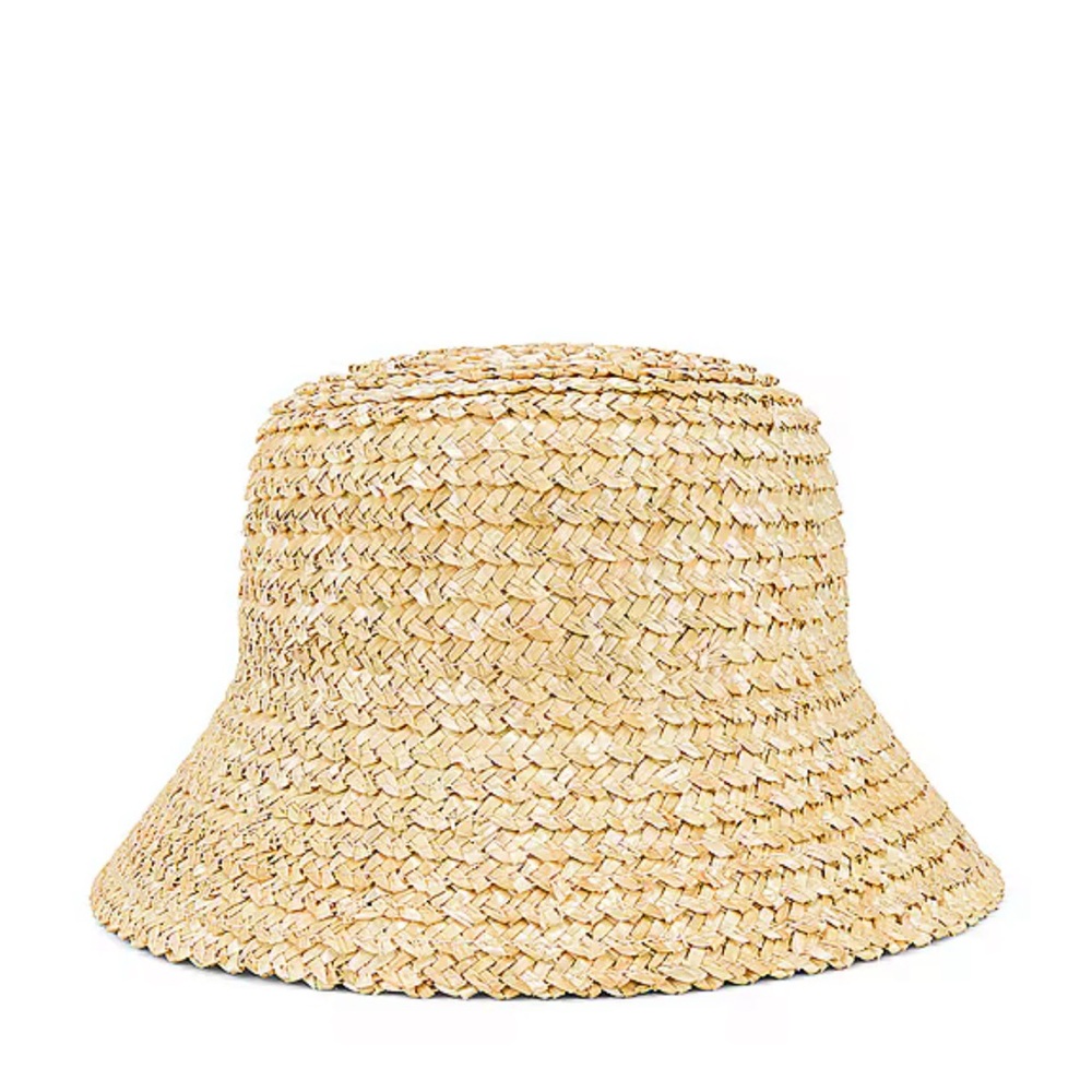 Inca bucket hat from lack of color tan cream, worn once size medium